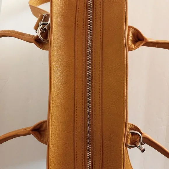 Charming Charlie Mustard Colored Handbag Purse GUC - Picture 4 of 9